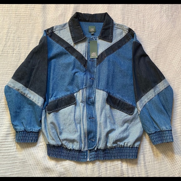 Wild fable colorblock denim jacket Clearance